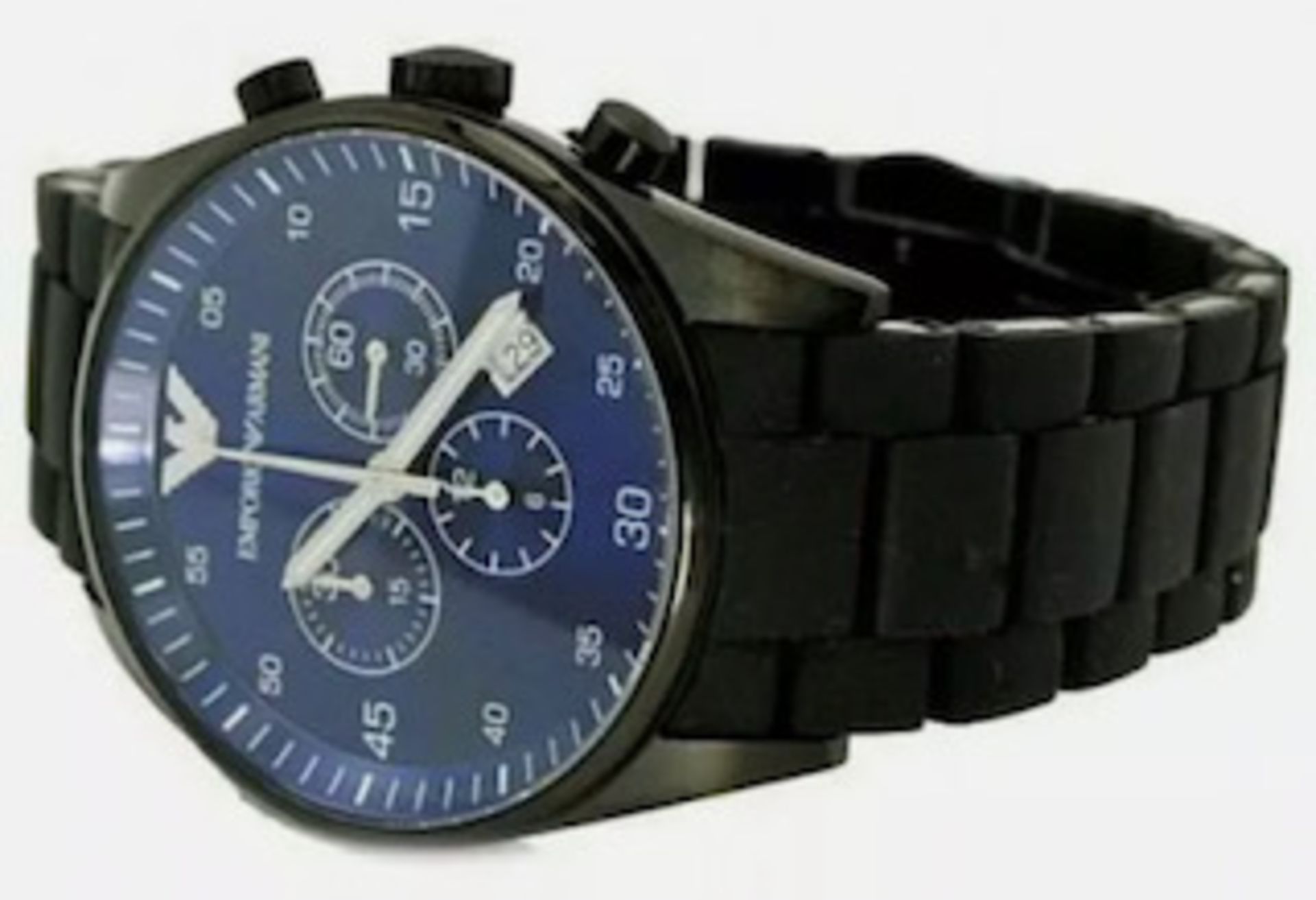 Emporio Armani AR5921 Men's Sportivo Blue Dial Quartz Chronograph Watch - Image 5 of 7