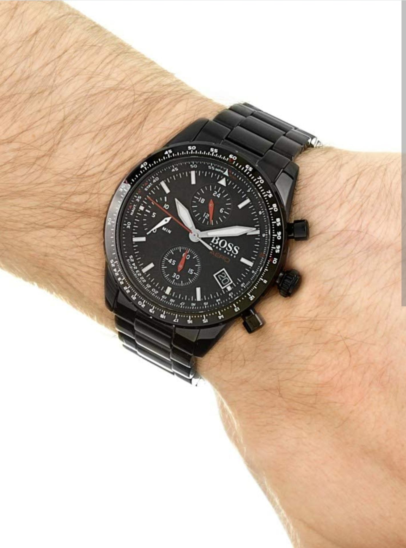 Hugo Boss 1513771 Men's Aero Quartz Chronograph Watch - Image 4 of 8