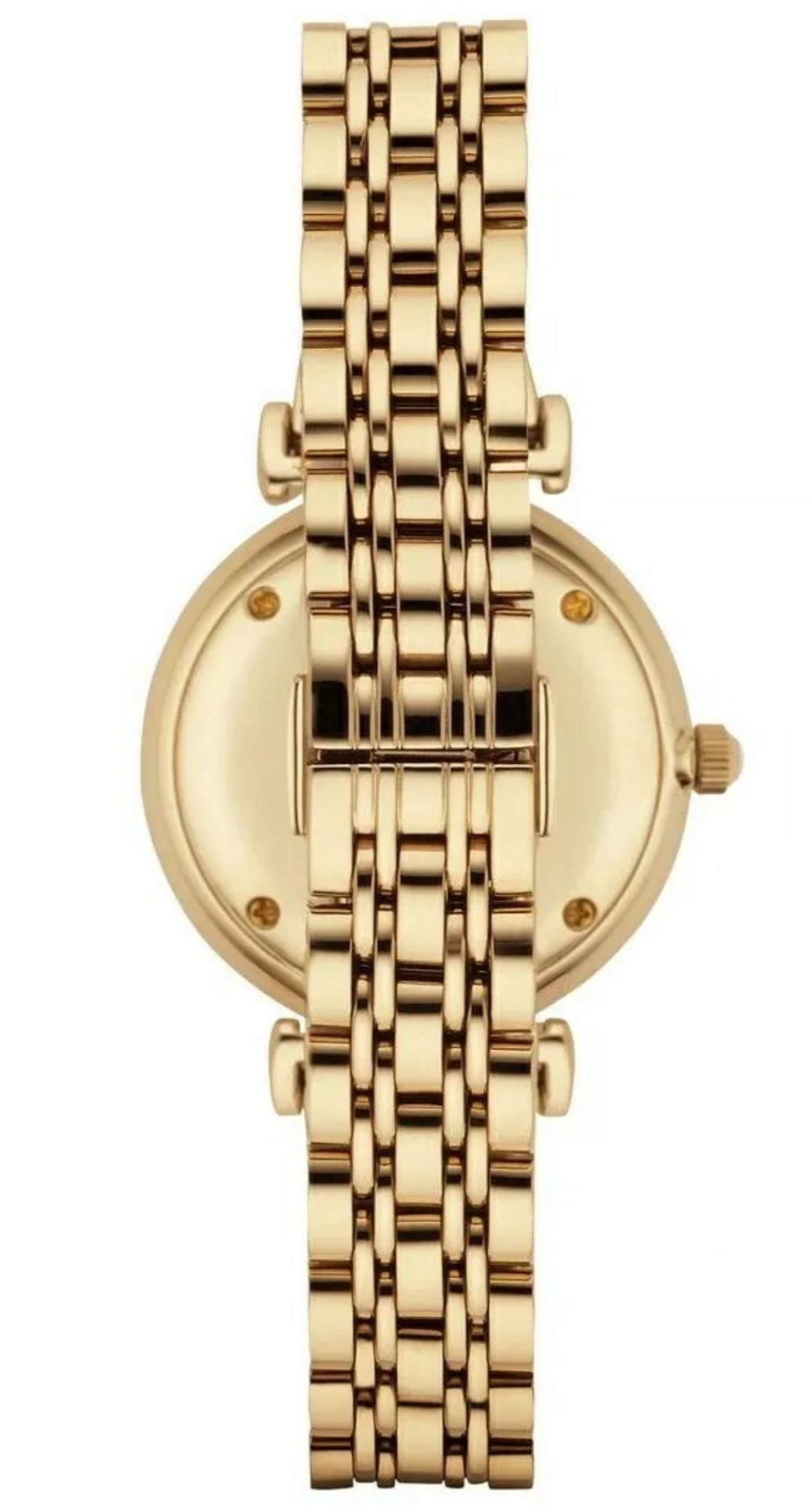 Emporio Armani AR1877 Ladies Gianni T-Bar Gold Tone Bracelet Designer Quartz Watch - Image 4 of 8