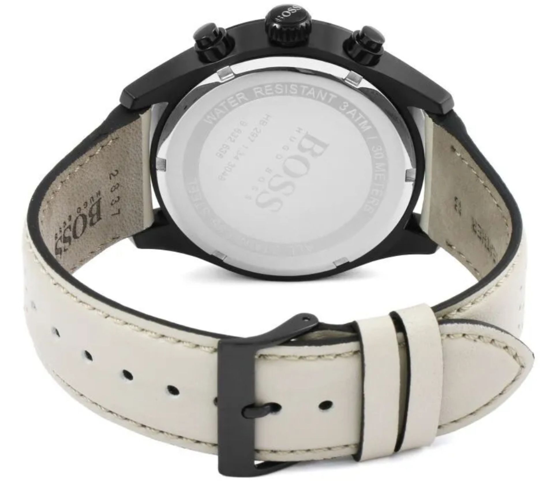 Hugo Boss 1513562 Men's Grand Prix Leather Strap Quartz Chronograph watch - Image 3 of 6