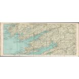 The Bear Waterville & Kenmare Peninsulas Antique Coloured Map.