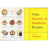 Double Sided 62 Yrs Old Vintage 1961 Guinness Print Savouries & Sandwiches