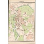 Victorian Map Cambridge City Centre Colleges Parks & Greens Street Plan.
