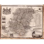 Hampshire Steel Engraved Victorian Thomas Moule Map.