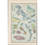 British West Indies Coloured Antique Map-451.