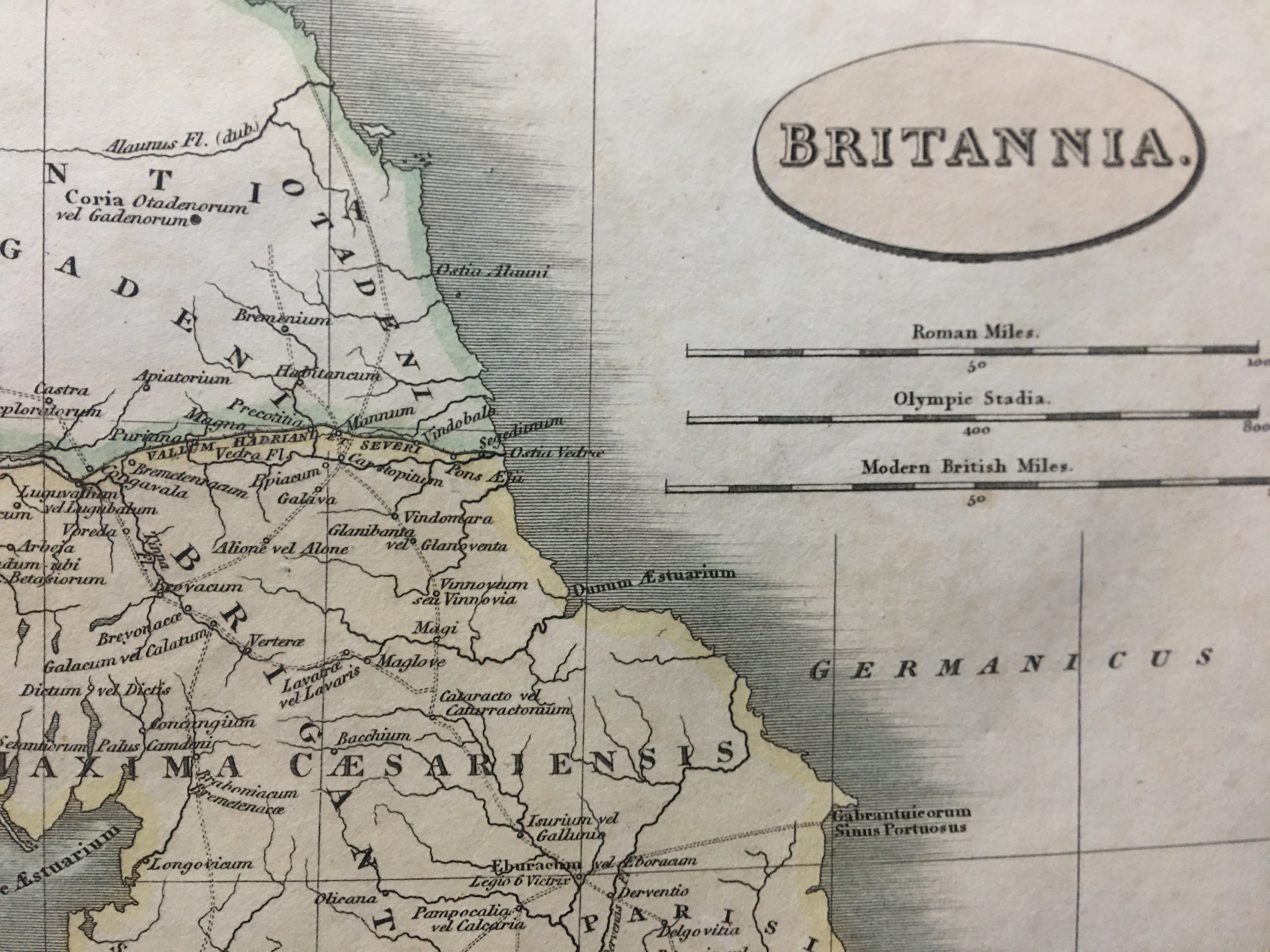 Britannia Britain Charles Smith’s Coloured Classical Map 1809. - Image 2 of 3