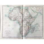 Africa Belgium Congo Rhodesia Transvaal Good Hope Coloured Antique Map.