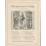 Guinness 1957 Original Print The Sportsman Greeting-G.E.2786.