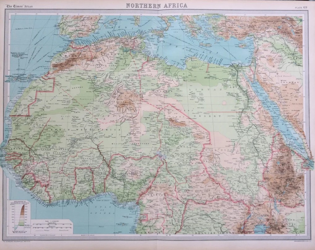 Collection of 7 John Bartholomew Large Antique World Maps -2 - Image 4 of 8