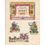 72 Years Old Vintage Guinness Double Sided Print Derby Day Epsom.