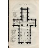Detailed Plan St Patricks Cathedral Armagh Antique Map .
