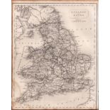 England & Wales Steel Engraved Victorian Thomas Moule Map.