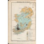 Ireland Geological Cork Bantry Killarney Antique Map 20.