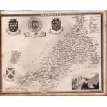 County of Cornwall Steel Engraved Victorian Thomas Moule Map