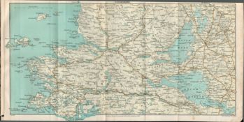 Connemara Joyce Country Antique Coloured Map.