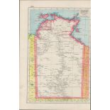 Australia Northern Territory Coloured Antique Victorian Map-355.