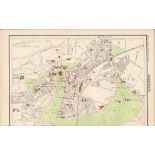 Victorian Map Harrogate Town, Spa, The Stray, Concert Rooms.