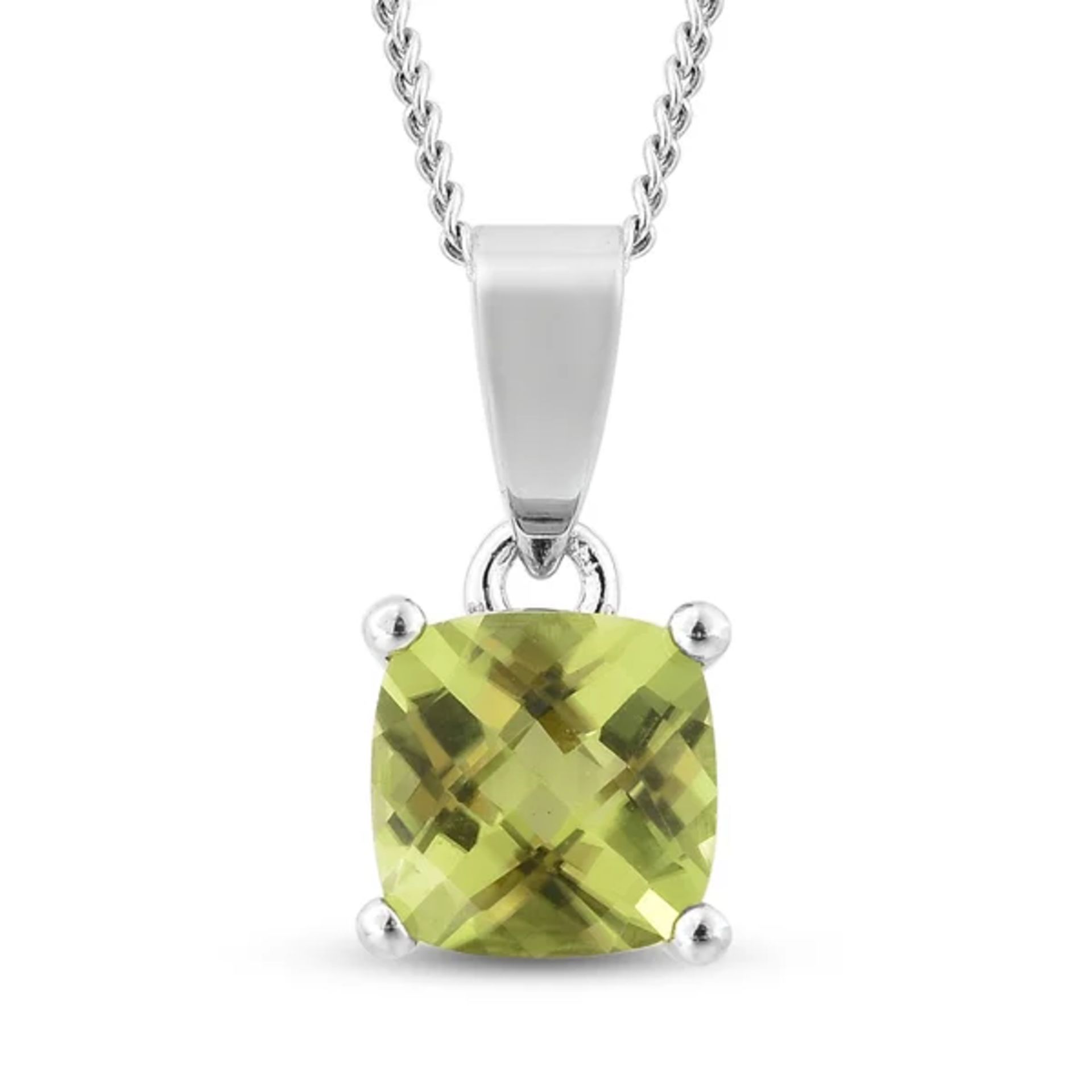 New! 3 Piece Set - Hebei Peridot Solitaire Ring, Pendant and Stud Earrings - Image 5 of 7