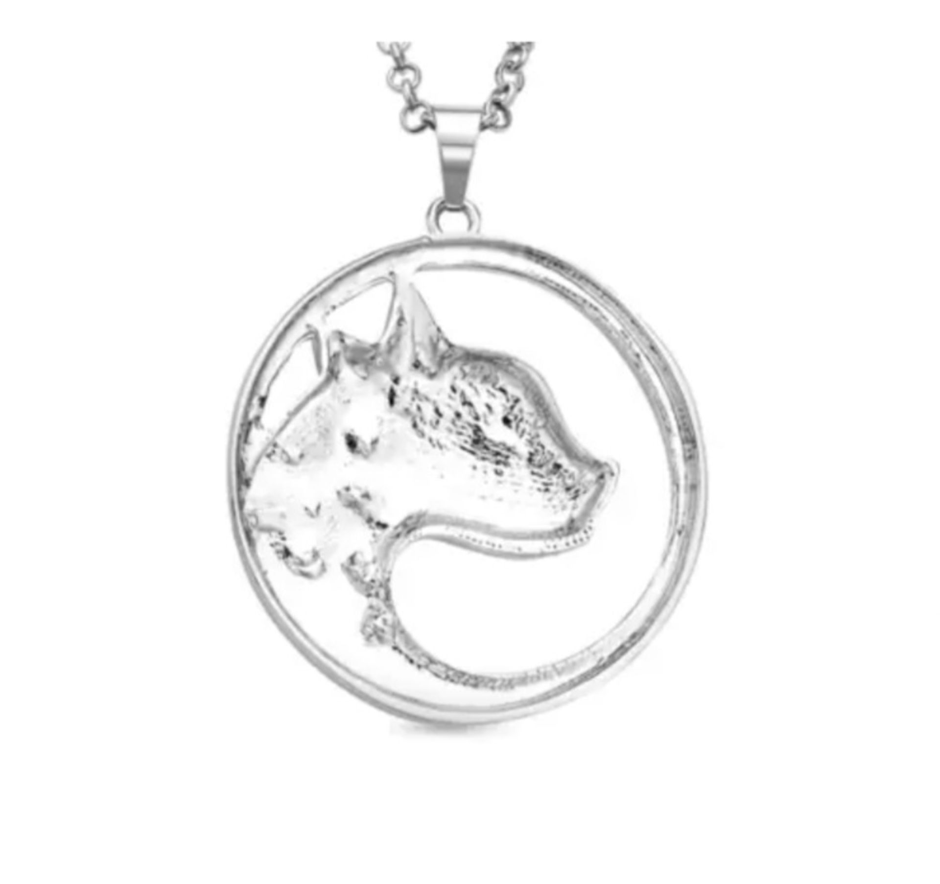 New! White Austrian Crystal Panther Pendant With Chain - Image 3 of 3