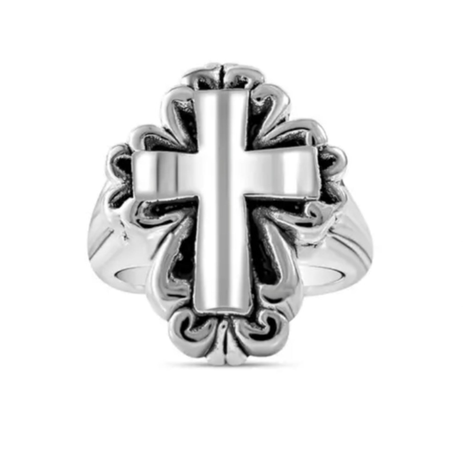 New! Sterling Silver Cross Ring - Image 2 of 4