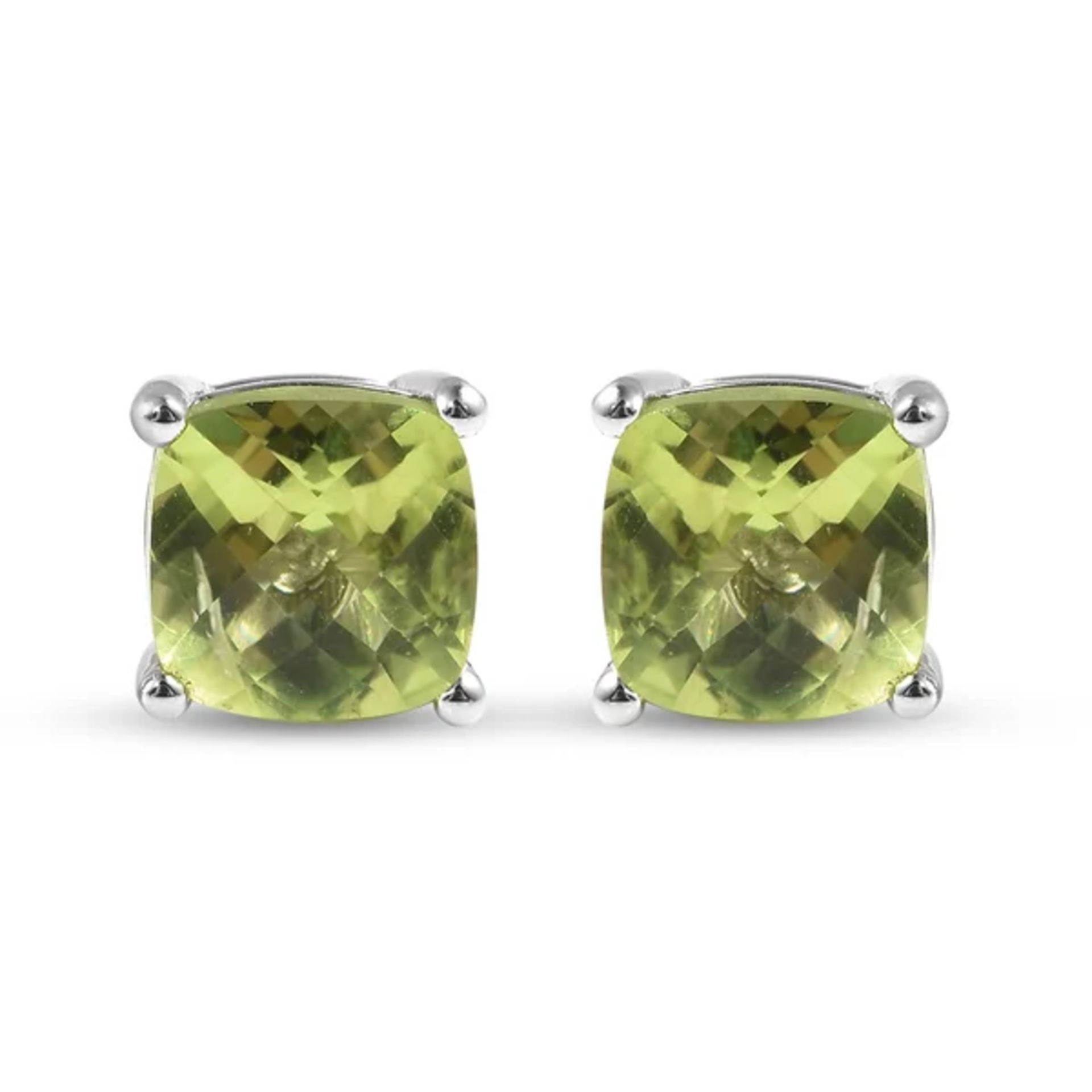 New! 3 Piece Set - Hebei Peridot Solitaire Ring, Pendant and Stud Earrings - Image 7 of 7