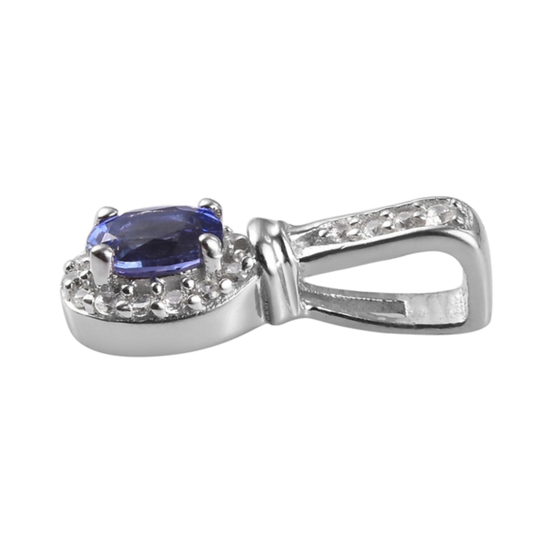 New! 2 Piece Set - Tanzanite and Natural Cambodian Zircon Ring and Pendant - Image 6 of 7