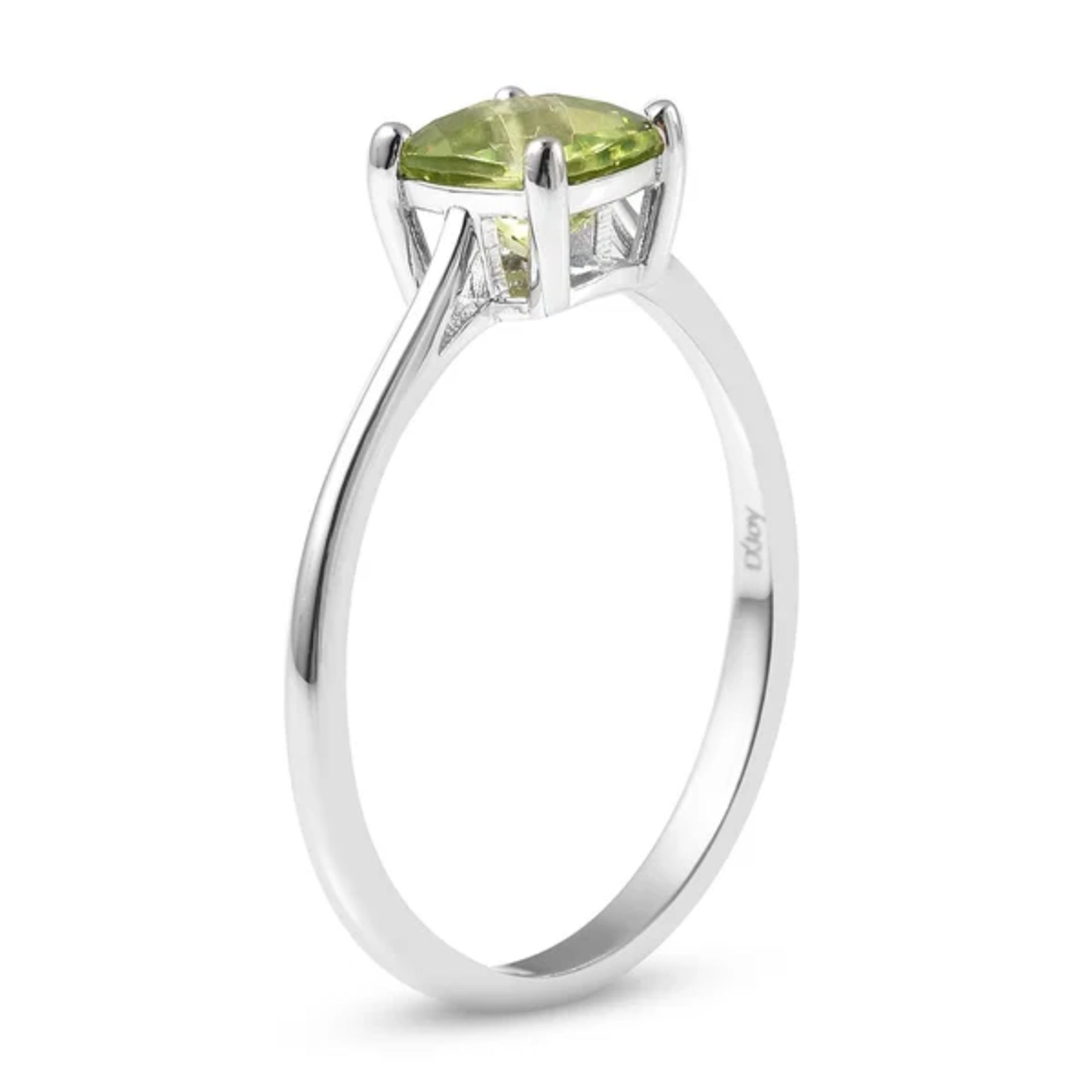 New! 3 Piece Set - Hebei Peridot Solitaire Ring, Pendant and Stud Earrings - Image 4 of 7