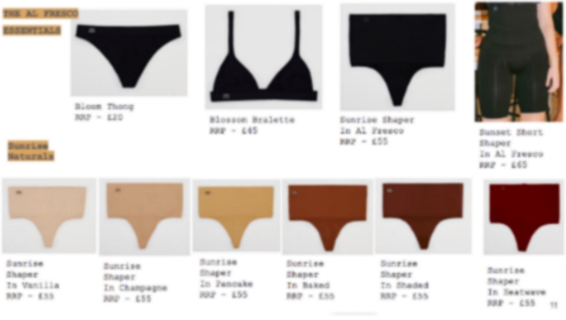 20 x Pieces of Springsummer Shapewear In Various Styles And Sizes