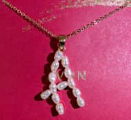 10 X Avon New Mercer Initial Necklace