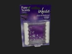 48 x Pure Scents Infuse Lavender and Camomile Décor Air Fresheners