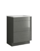 Brand New Boxed House Beautiful 600mm Floorstanding Vanity Unit with Basin RRP £450 **No VAT**