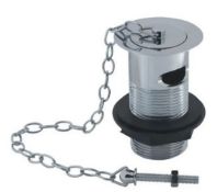 Brand New Boxed Link Chain Basin Waste with Solid Plug Slotted - Chrome RRP £12 **No VAT**