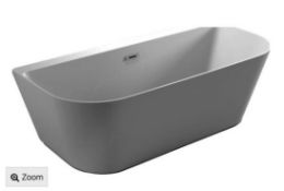 Brand New Bathstore Dalton Freestanding D Shape Bath RRP £1250 **No Vat**