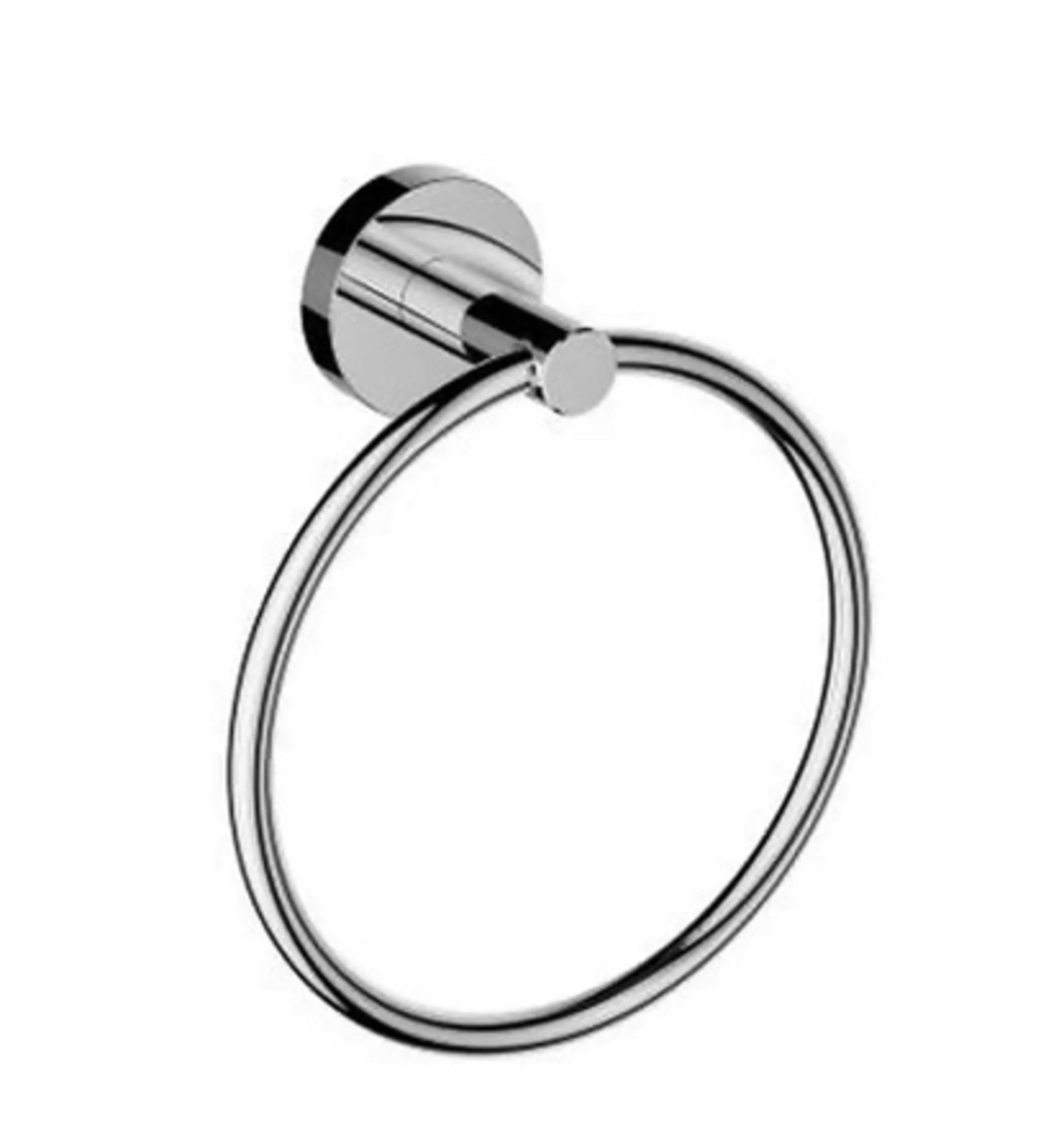 Brand New Boxed Aero Towel Ring - Chrome RRP £24 **No Vat**