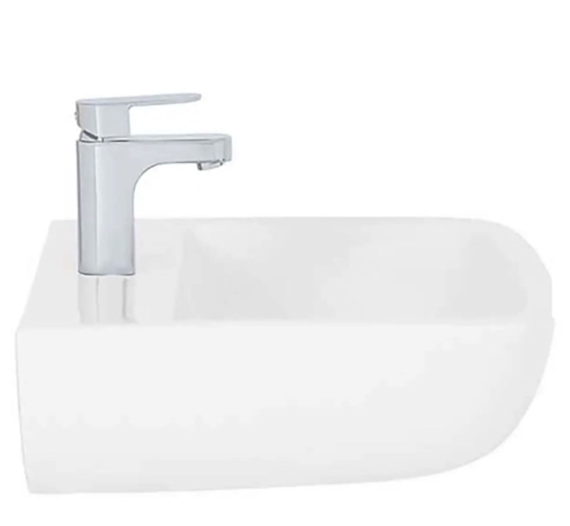 Brand New Boxed Cedar 520mm White Basin with 1 Tap Hole RRP £80 **No Vat**