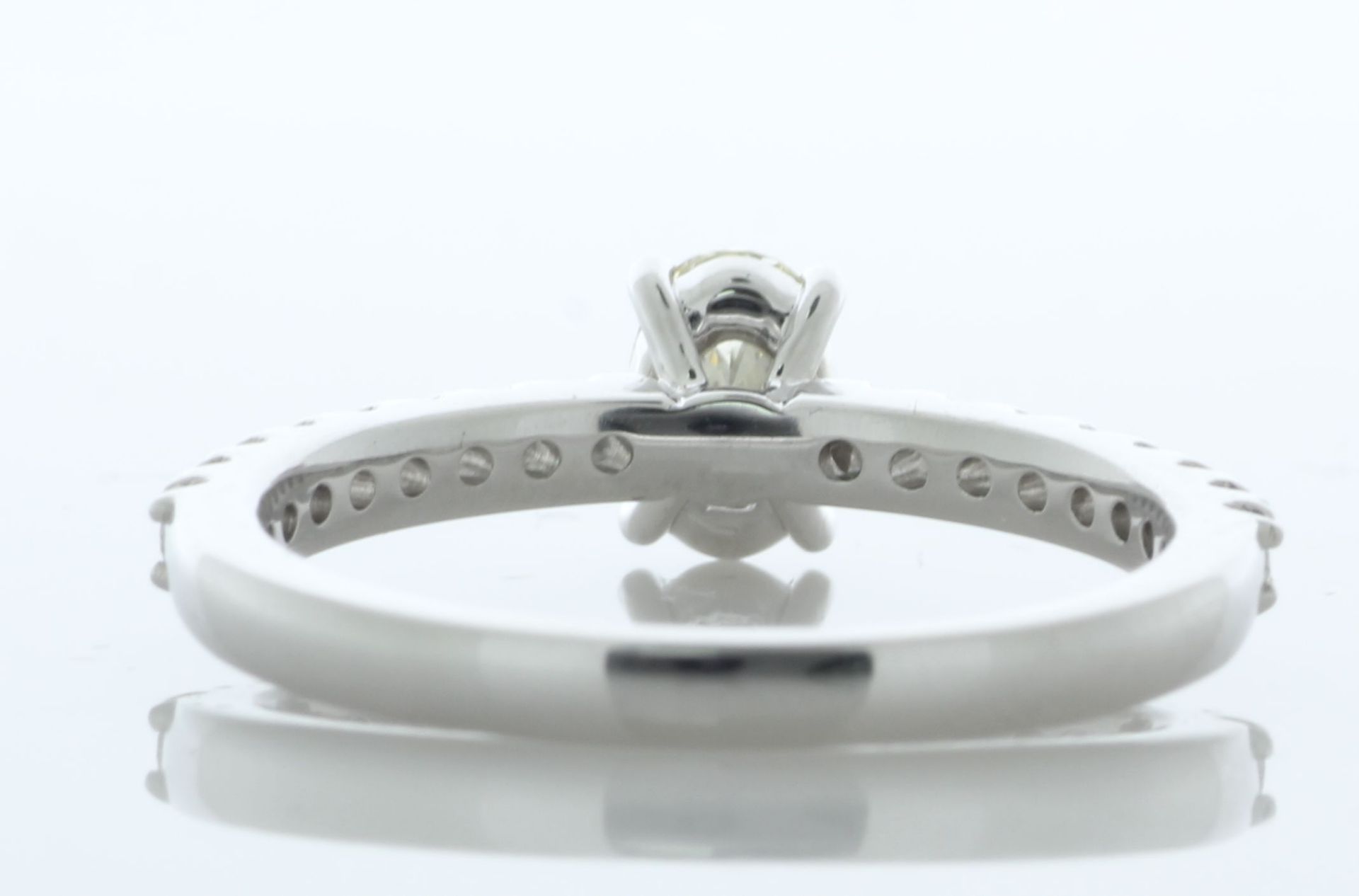 18ct White Gold Single Stone Oval Cut Diamond Ring (0.42) 0.67 Carats - Image 5 of 6