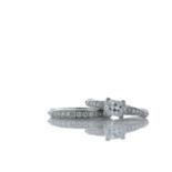 Platinum Matching Bridal Set Gia E Vs2 (0.76) 1.11 Carats