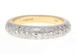 18ct Wedding Band Diamond Ring 1.58 Carats