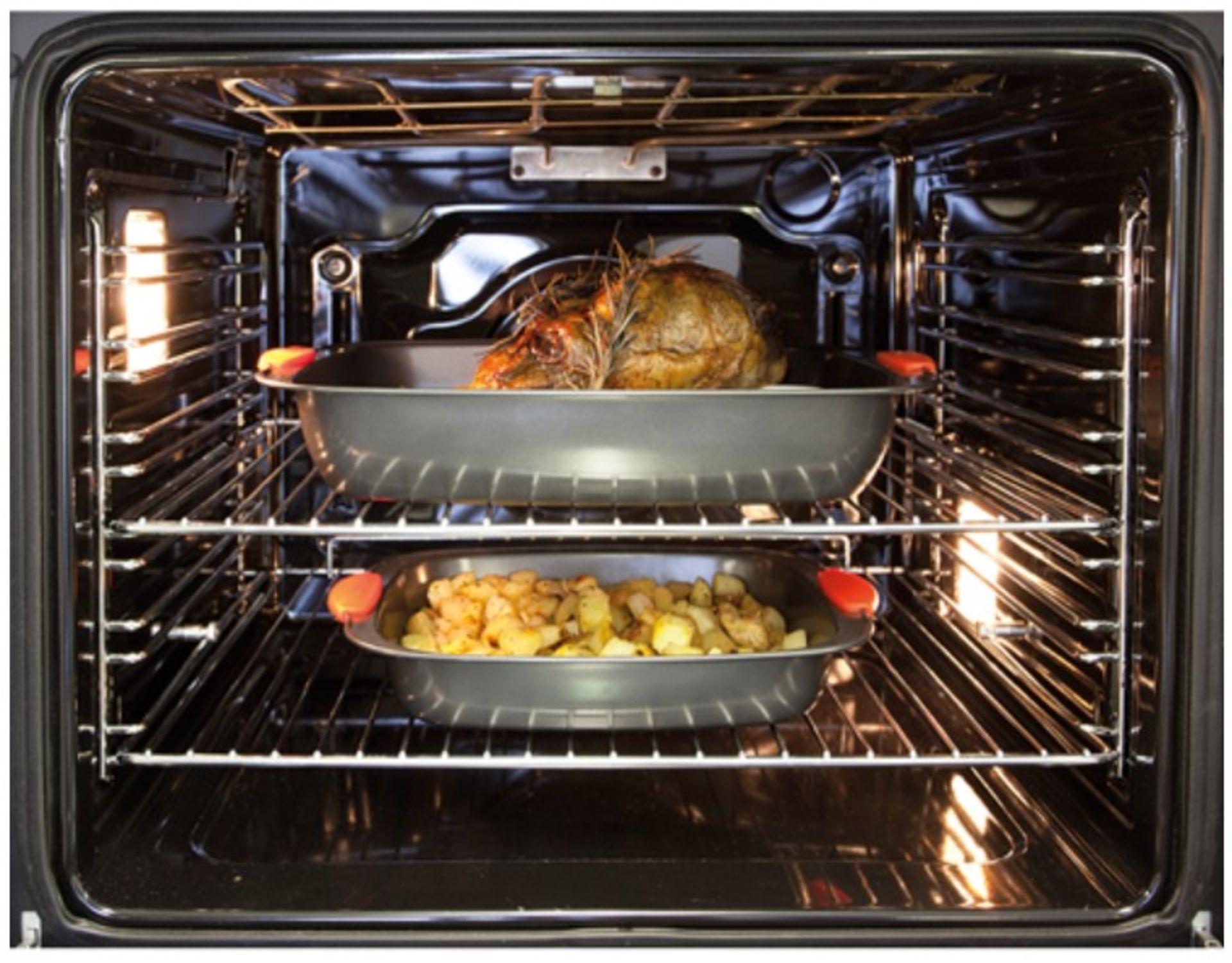 Current Online Price £389. CDA SK410SS Ten Function LCD Electric Multi Function Oven Stainless Steel - Image 2 of 14