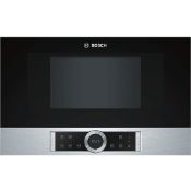 Current Online Price £680. Bosch Series 8 BFL634GS1B Built In Microwave. (Ex Display, Clean, Unused)