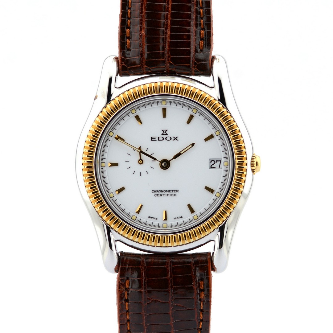 Edox / Chronometer Certified Automatic Date - Gentlemen's Gold/Steel Wristwatch - Image 2 of 8
