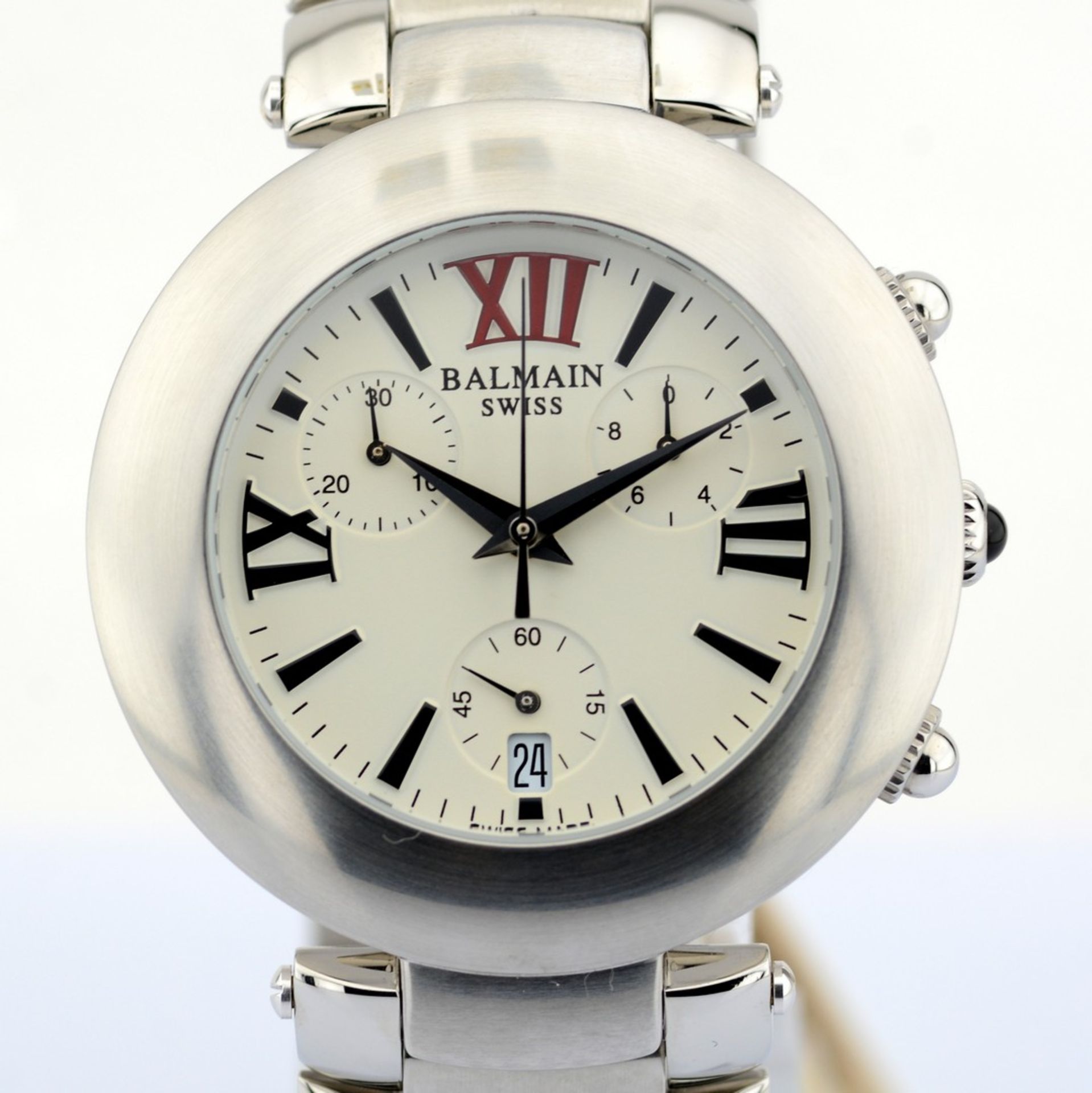 Pierre Balmain / Swiss Chronograph Date - Gentlemen's Steel Wristwatch