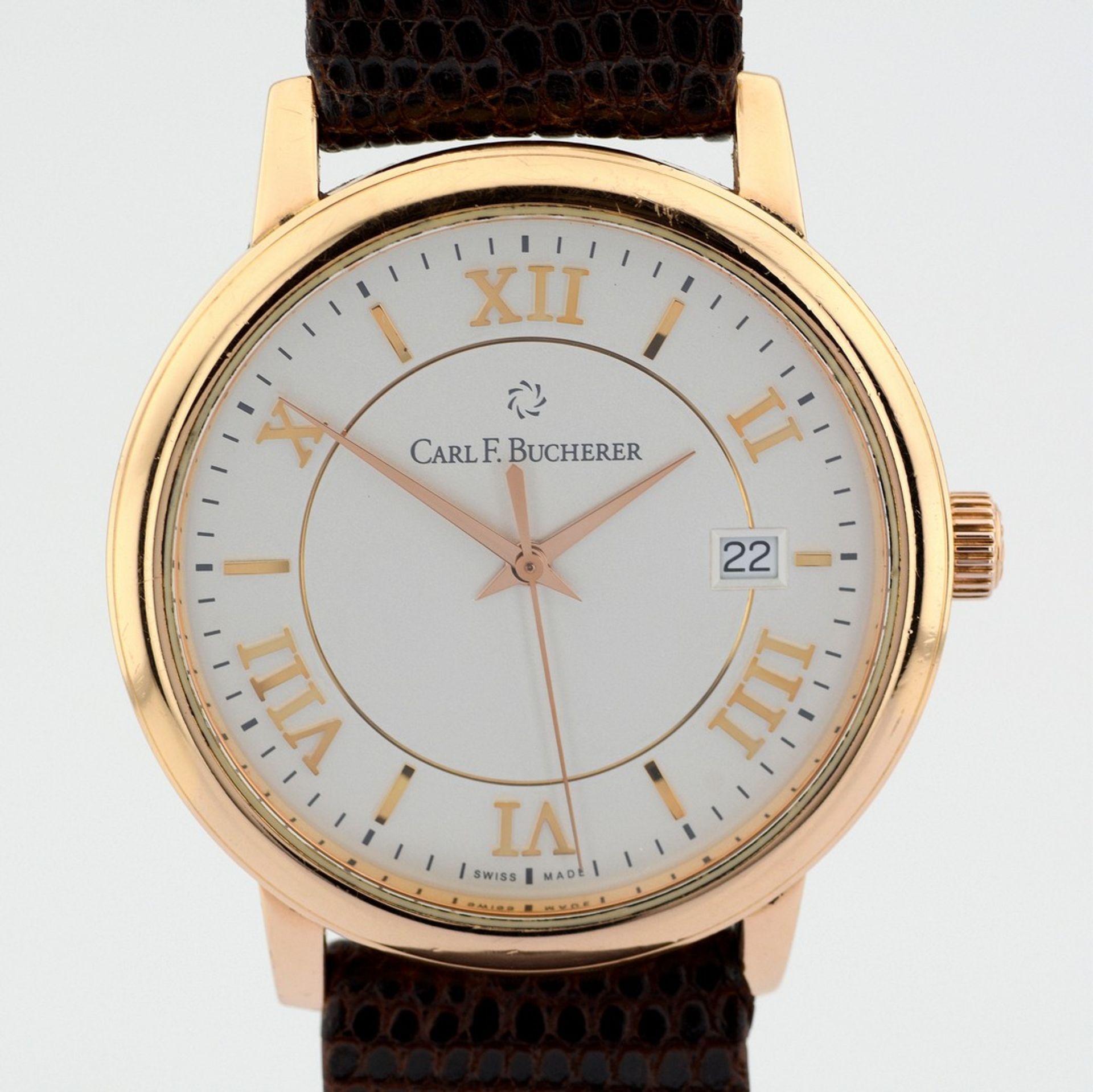 Carl F. Bucherer / Adamavi - 18K Yellow Gold Case - Automatic - Date - Gentlemen's Pink Gold Wrist..