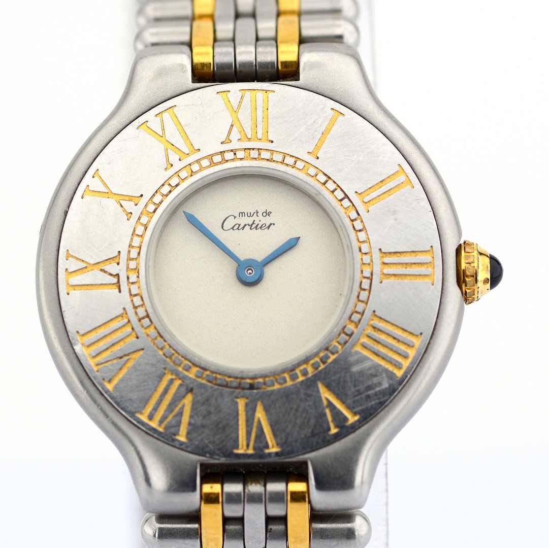 Cartier / Must de 21 - Lady's Gold/Steel Wristwatch - Image 3 of 8