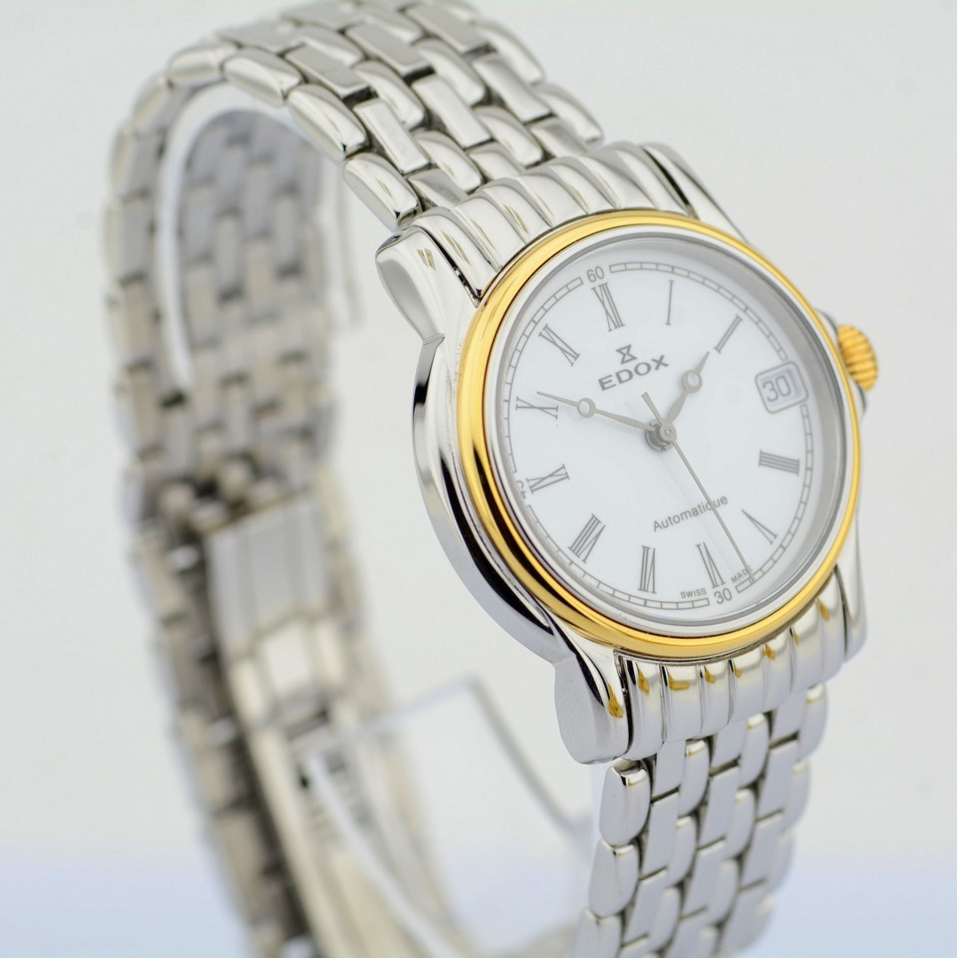 Edox / Automatic Date - Gentlemen's Gold/Steel Wristwatch - Image 4 of 5