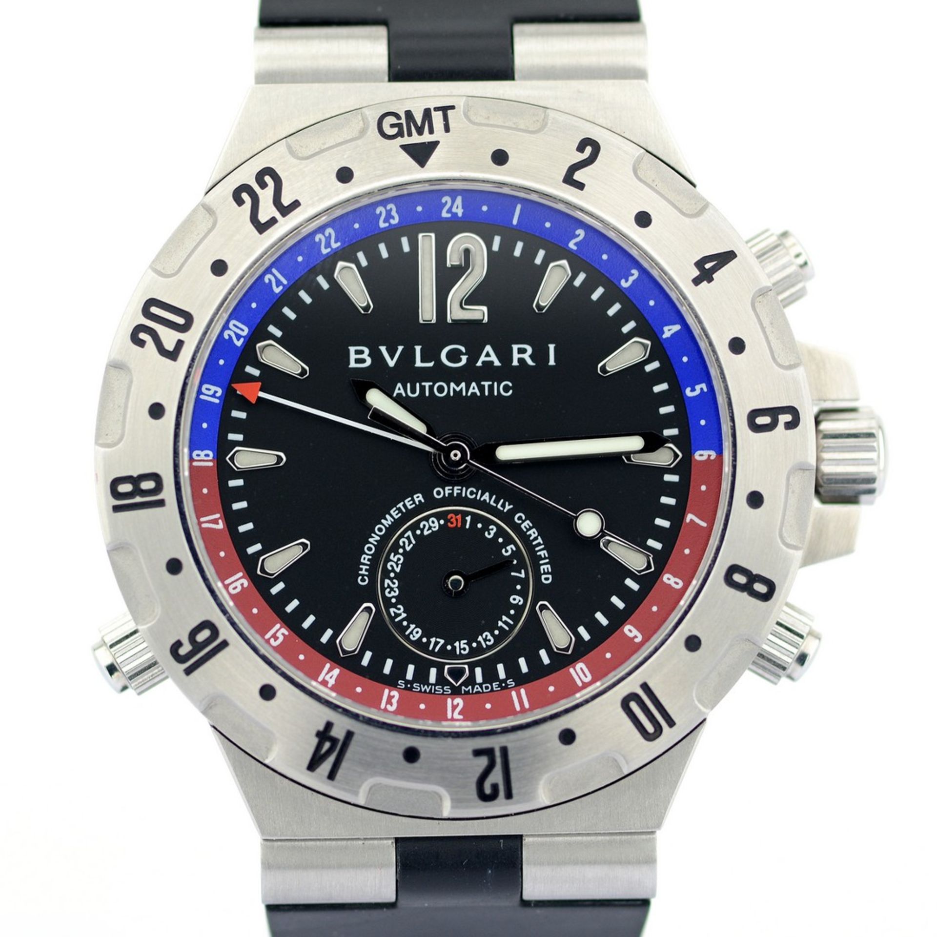 Bulgari / Diagono Professional GMT - Gentlemen's Steel Wrist Watch - Image 3 of 9