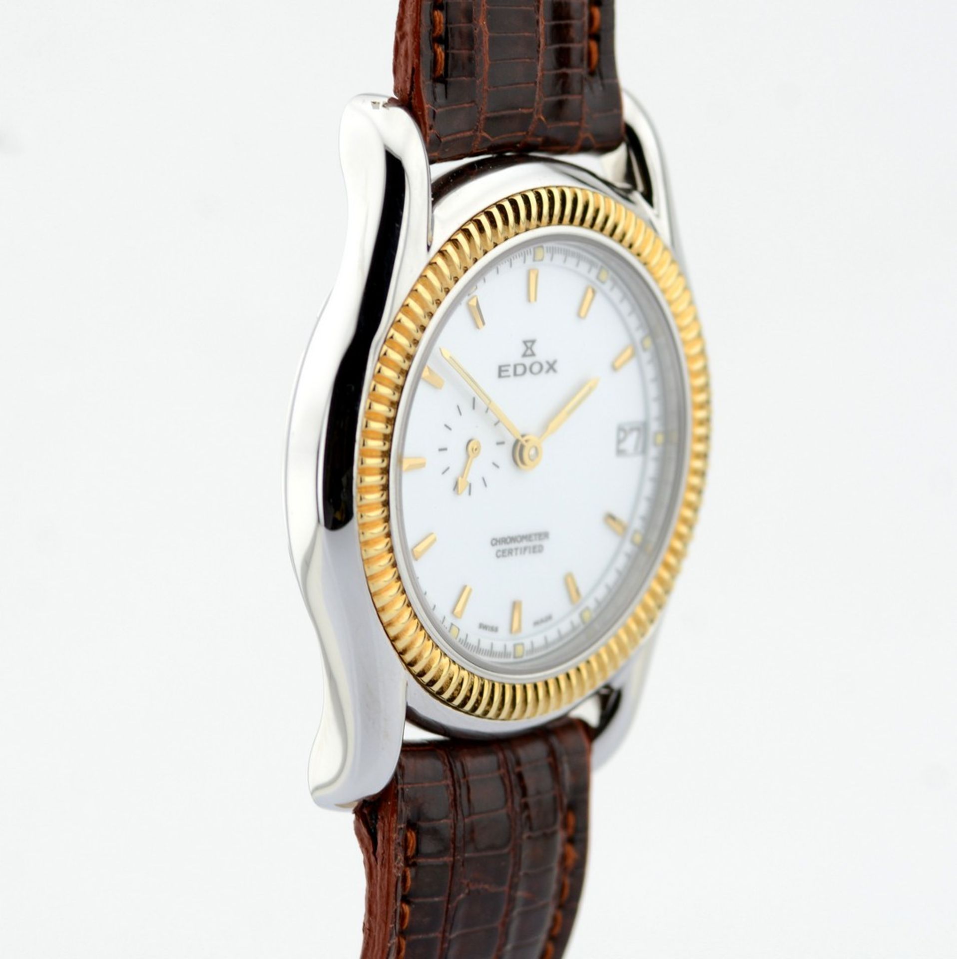 Edox / Chronometer Certified Automatic Date - Gentlemen's Gold/Steel Wristwatch - Image 3 of 8