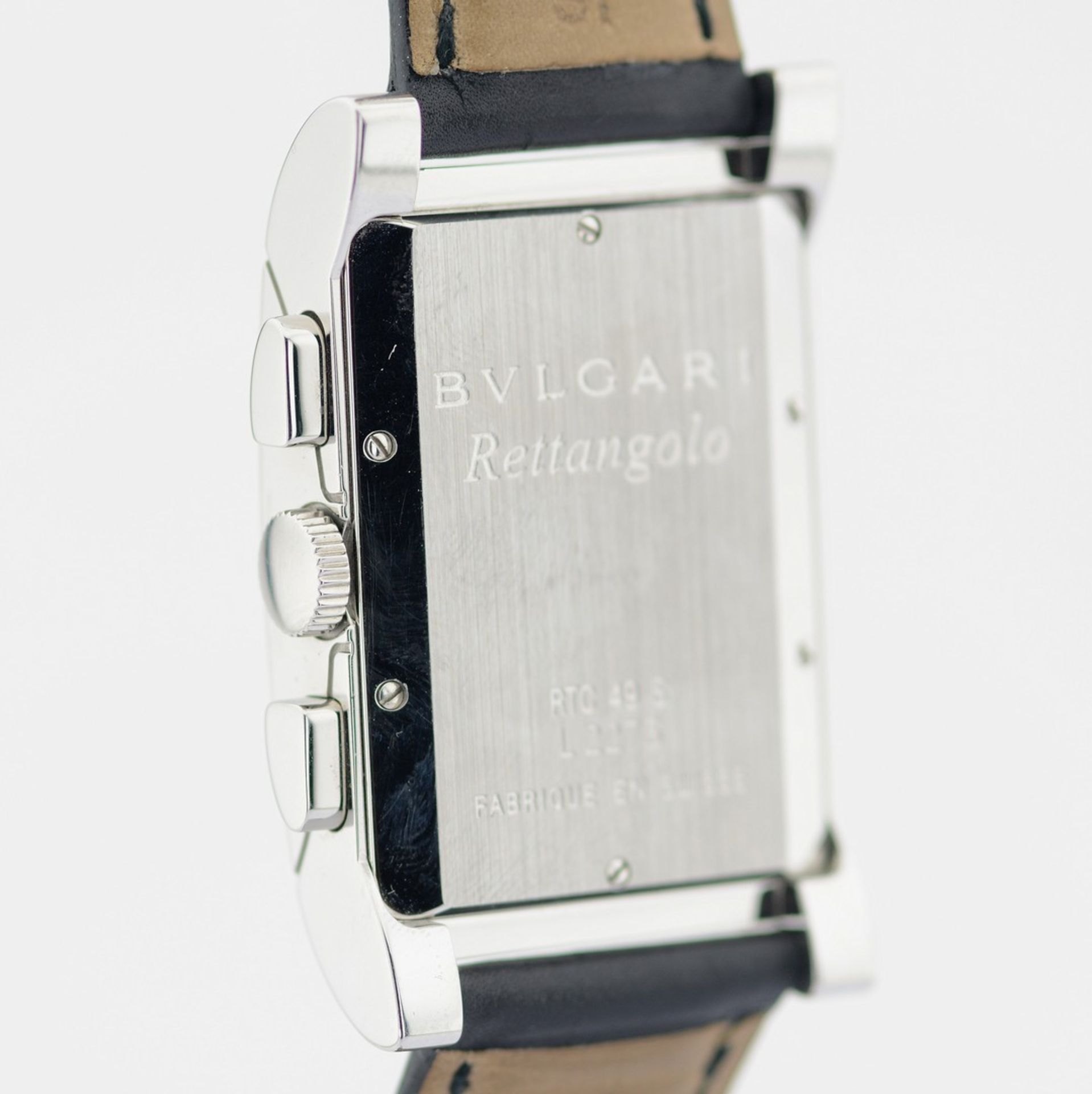 Bulgari / Unworn - Rettangolo Chronograph RTC 49 S - Gentlemen's Steel Wrist Watch - Image 4 of 8