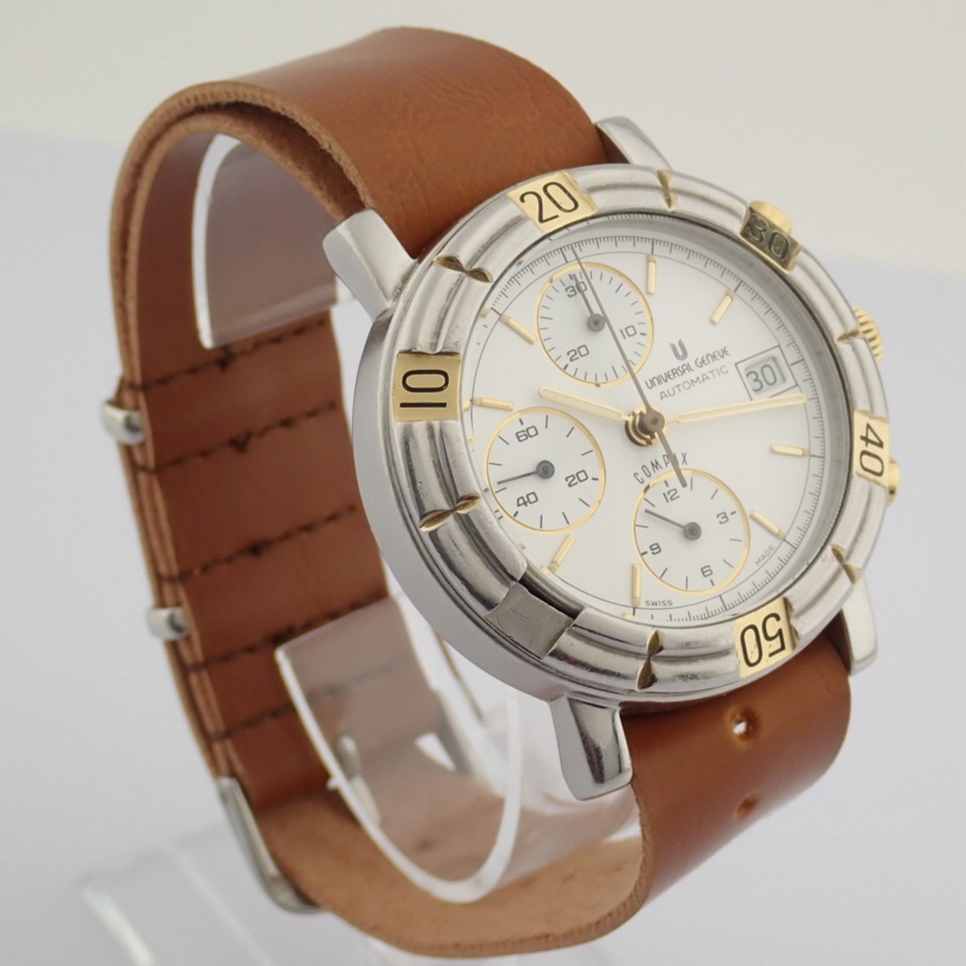 Universal Geneve / Compax 698.410 - Gentlemen's Steel Wristwatch - Image 12 of 17