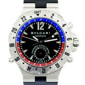 Bulgari / Diagono Professional GMT - Gentlemen's Steel Wrist Watch